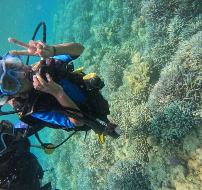RAID course students practising dive skills at Havelock Island