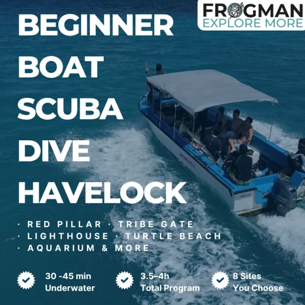 Boat diving in Havelock Island, Andaman - Frogman Adventures
