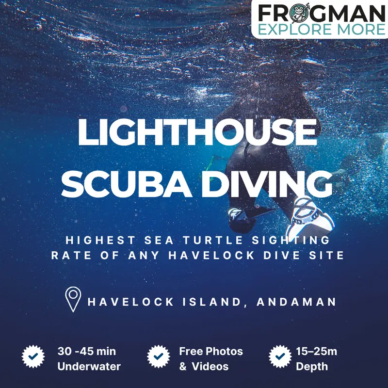 Lighthouse scuba diving site at Havelock Island, Andaman
