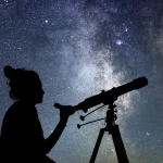 Stargazing with telescope under Milky Way at Havelock Island, Andaman