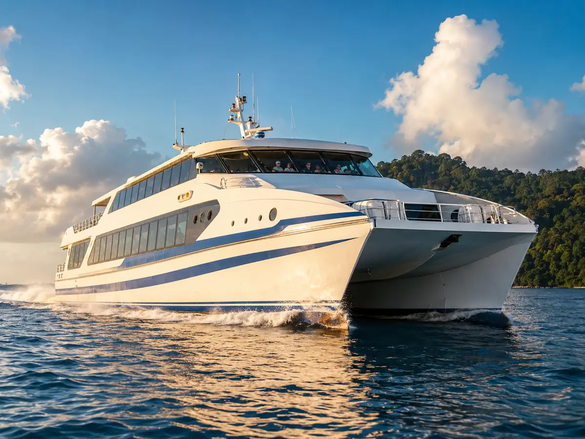Private high-speed catamaran ferry from Port Blair to Havelock Island