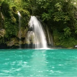 Guided waterfall trail walk to a seasonal waterfall on Havelock Island with Frogman Adventures